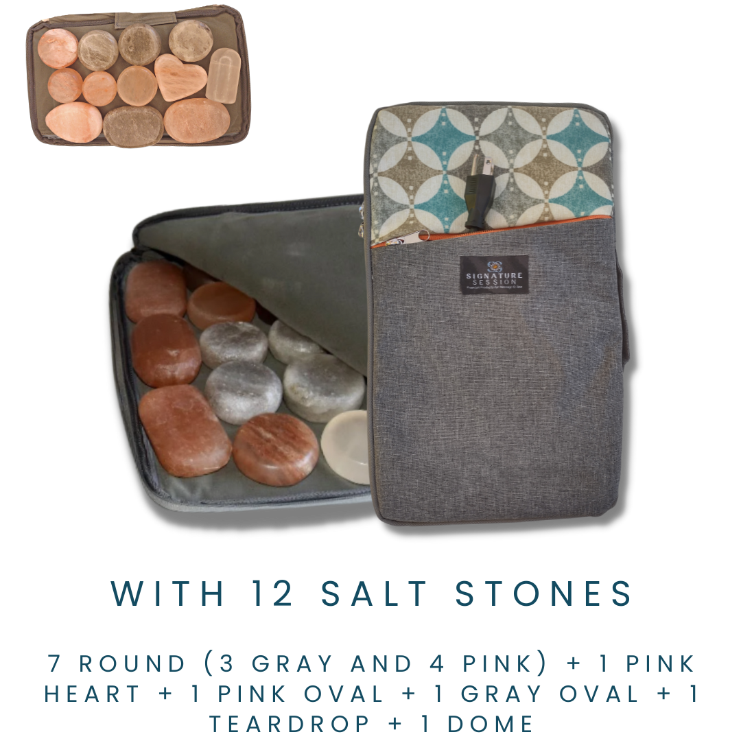 Salt Stone Travel Bag - Large (12 stones) (For Trade Show Only)