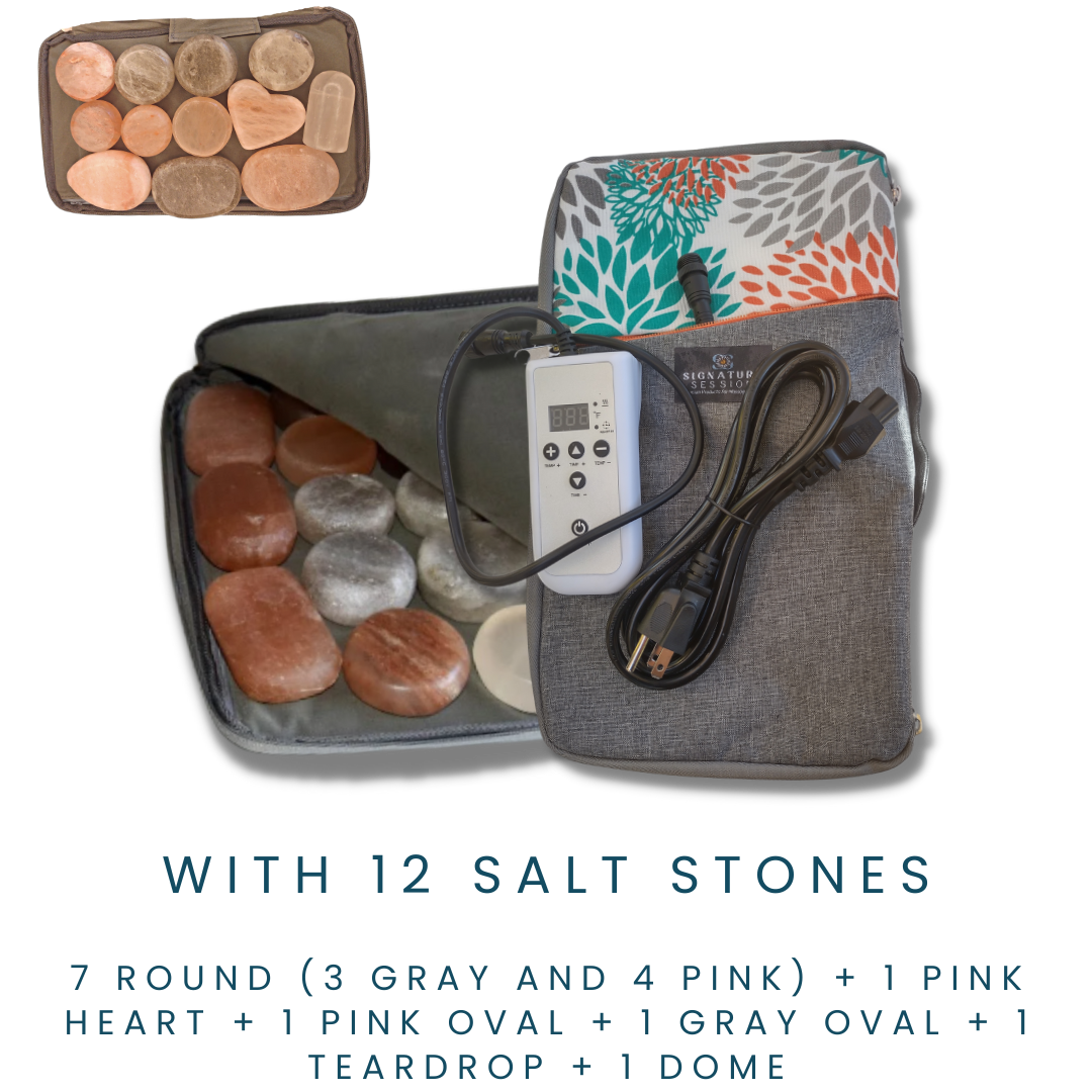 Salt Stone Travel Bag - Large (12 stones)