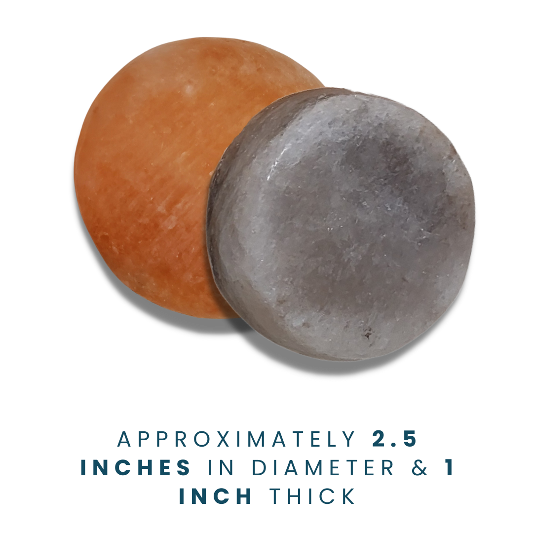 Himalayan Salt Stones - Round, Oblong, Teardrop & Heart in Pink/Gray (For Trade Show Only)