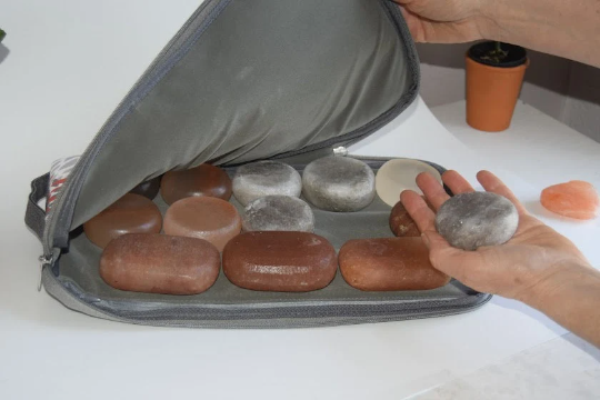 Salt Stone Travel Bag - Large (12 stones) (For Trade Show Only)