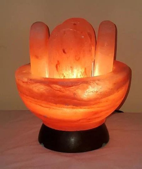 Spa Himalayan PINK Salt Bowl with 7 Professional Salt Stones + Aromadisc (For Trade Show Only)
