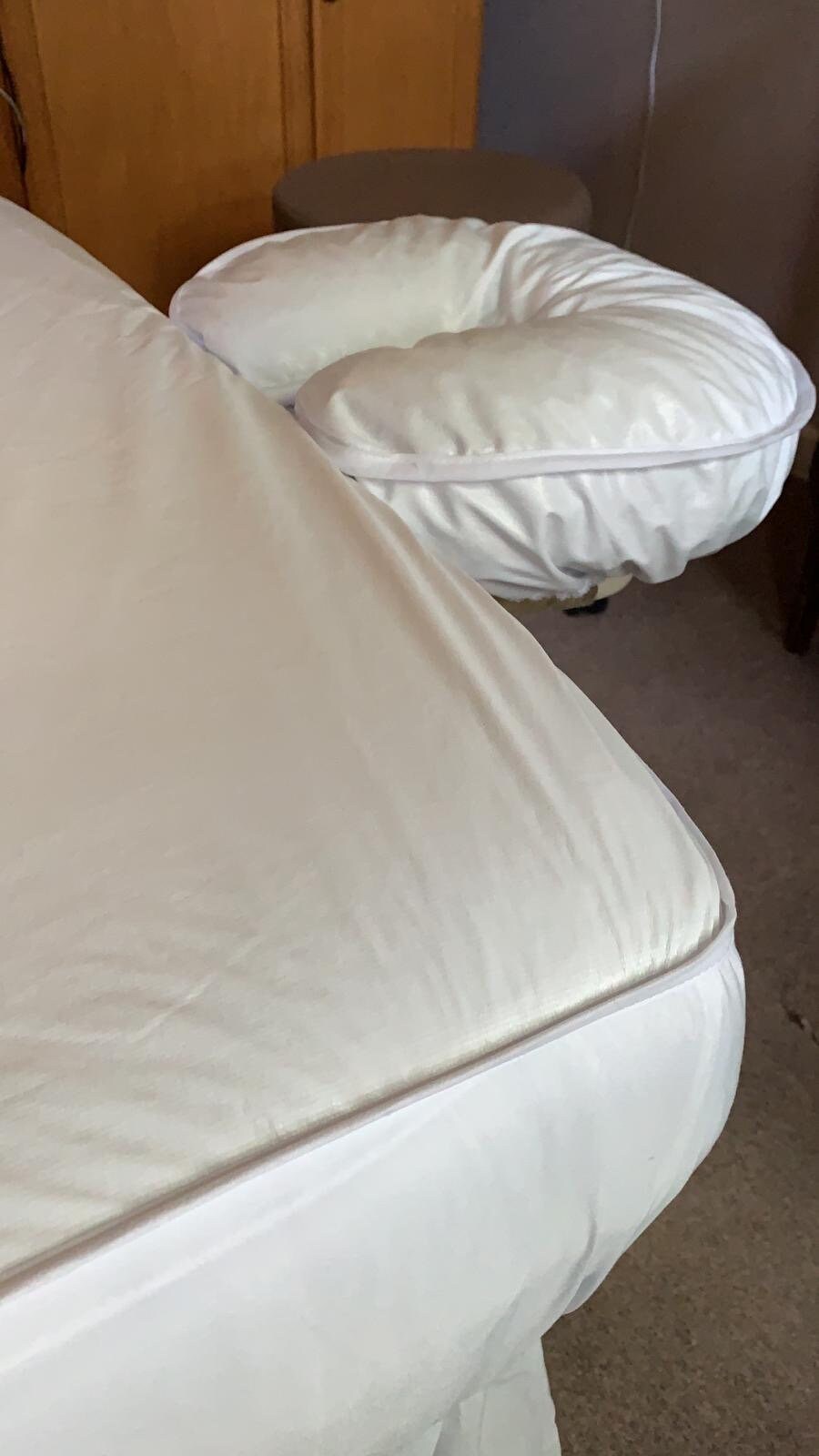 Waterproof and Reversible Face Cradle Cover. Massage Therapist. Massage Table. waterproof cover. cover for massage table