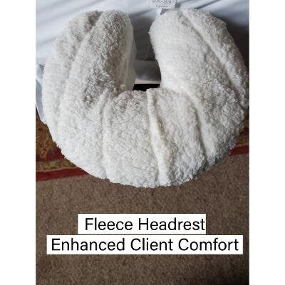 Plush fleece headrest cover