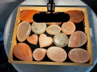 Bamboo Heating Tray with 15 Himalayan Salt Stones and Adjustable Thermostat - HOLIDAY SPECIAL