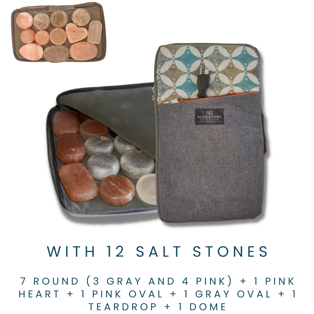 Salt Stone Travel Bag - Large (12 stones)