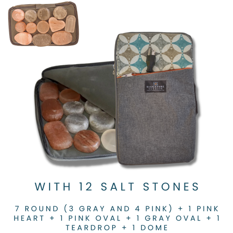 Salt Stone Travel Bag - Large (12 stones)