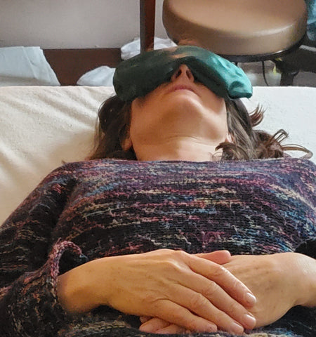 Eye pillow - use warm or cold for eye, sinus, or headache relief